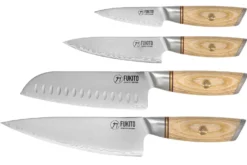 Mallette 4 couteaux de cuisine Fukito Pakka San Mai