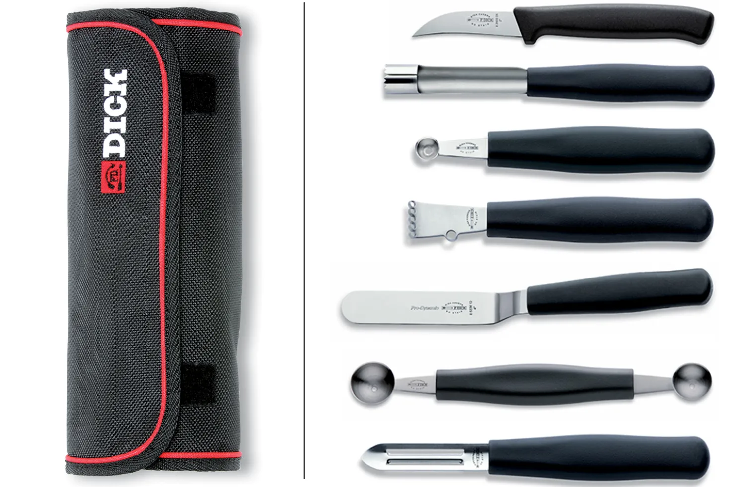 Mallette de chef 7 ustensiles professionnels DICK acier inox