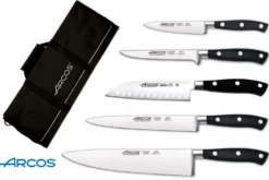 Mallette professionnelle Arcos Riviera 5 couteaux de cuisine forgés