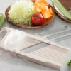 Mandoline japonaise professionnelle Super Benriner 3 lames + poussoir - Epaisseur réglable 0,5 à 4mm