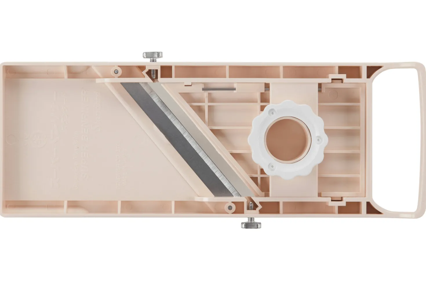 Mandoline japonaise professionnelle Super Benriner 3 lames + poussoir - Epaisseur réglable 0,5 à 4mm