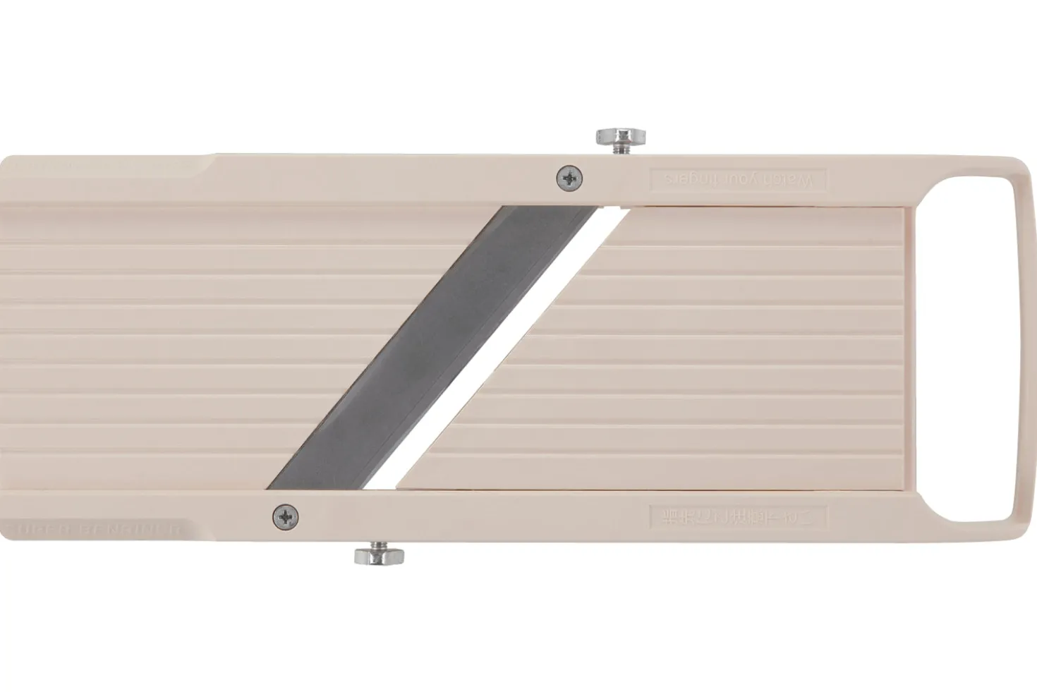 Mandoline japonaise professionnelle Super Benriner 3 lames + poussoir - Epaisseur réglable 0,5 à 4mm