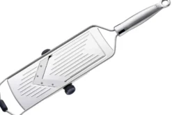 Mandoline Rösle Supercut en acier inoxydable 18/10 avec poussoir