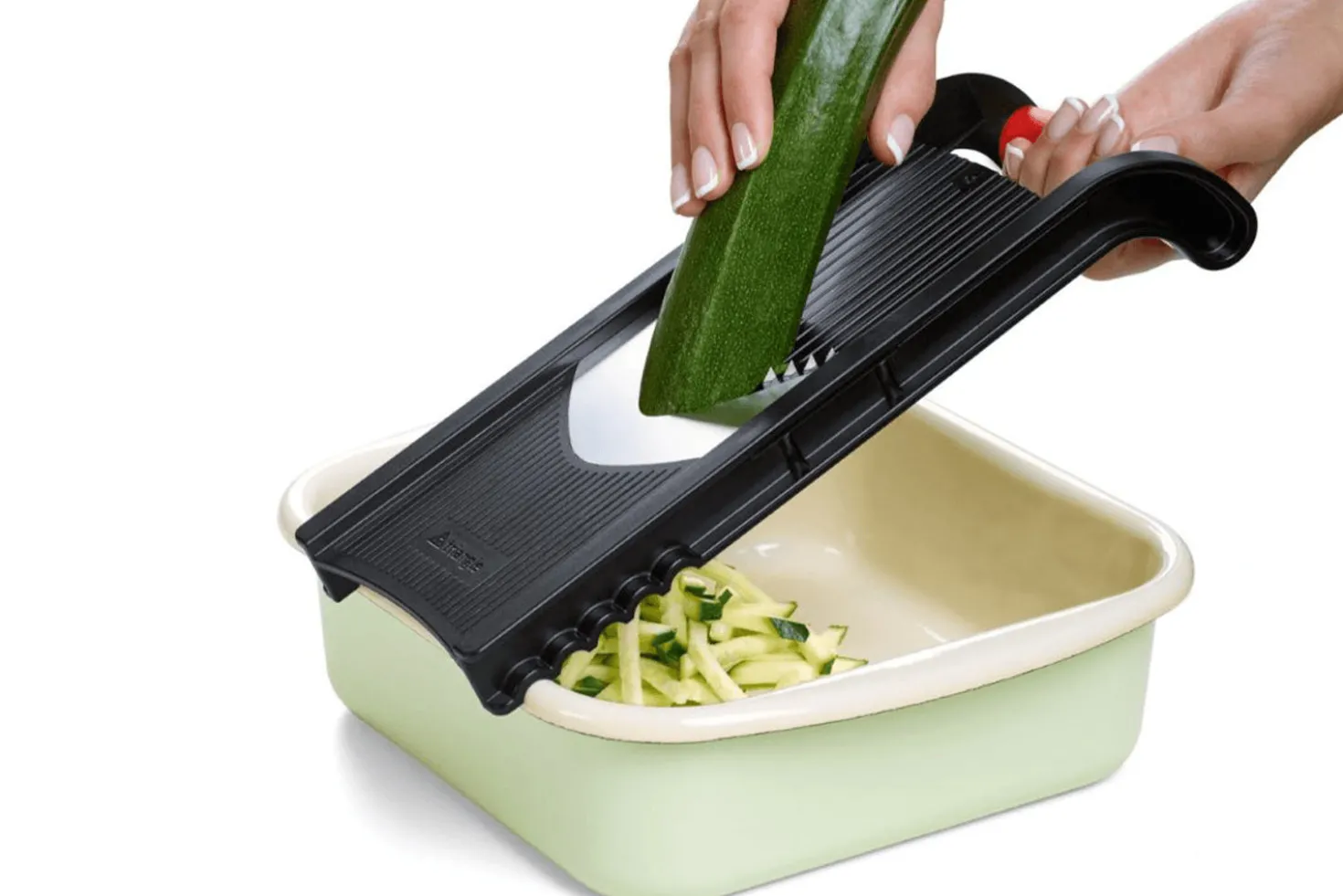 Mandoline Triangle 4 coupes inox + poussoir