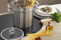 Marmite Cristel Strate Fixe en acier inox 18/10 + couvercle en verre plat