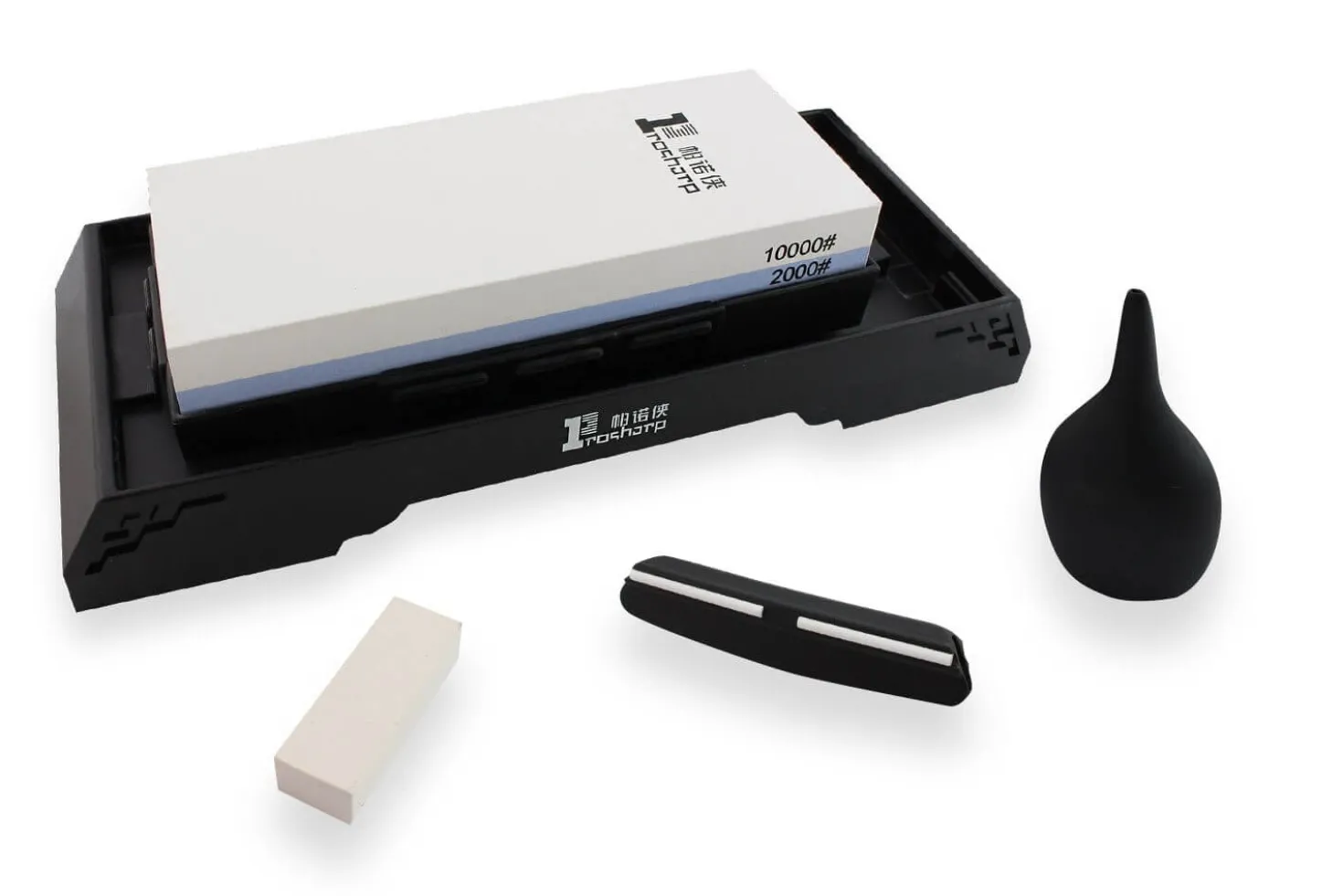 Maxi pierre à aiguiser Prosharp double face 2000/10000 + 5 accessoires