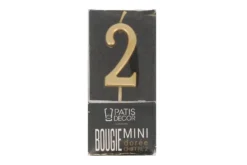 Mini bougie d'anniversaire dorée Patisdécor chiffre