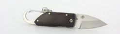 Mini couteau pliant Herbertz 201505 manche bois japonais 5cm avec mousqueton