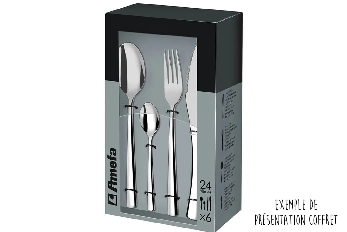 Ménagère 24 couverts de table Canisse Amefa inox 18/0
