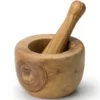 Mortier avec pilon Continenta en bois d'olivier Ø14cm
