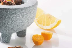 Mortier Gefu Crunchy Ø10cm en granit sur pieds + pilon