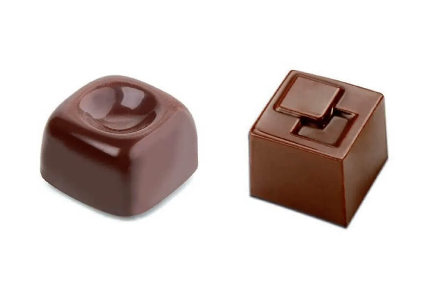 Moule à chocolats carrés 21 pièces de 10g
