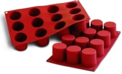 Moule en silicone professionnel Silikomart Silicon Flex 300x175mm 12 cylindres