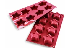 Moule en silicone professionnel Silikomart Silicon Flex 8 étoiles Ø70mm