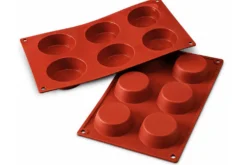 Moule en silicone professionnel Silikomart Silicon Flex 300x175mm 6 tartelettes 7cm