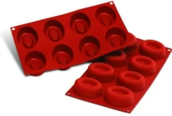Moule en silicone professionnel Silikomart Silicon Flex 300x175mm 8 savarins ovales