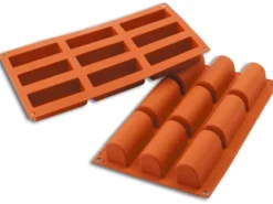 Moule en silicone professionnel Silikomart Silicon Flex 9 bûchettes 300 x 175mm