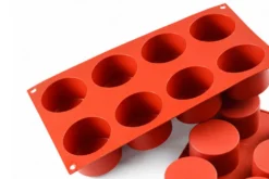 Moule en silicone professionnel Silikomart Silicon Flex 300x175mm 8 cylindres 123ml