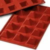 Moule en silicone professionnel Silikomart Silicon Flex 300x175mm 15 pyramides