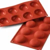 Moule en silicone professionnel Silikomart Silicon Flex 300x175mm 8 pomponnettes 6cm