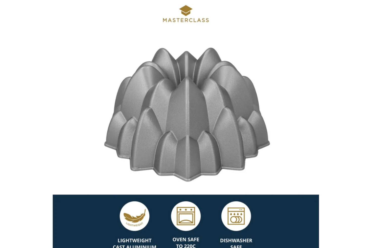 Moule à gâteau en pic Masterclass en fonte d'aluminium