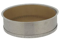 Moule à manqué De Buyer démontable inox + 2 feuilles cuisson