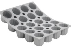 Moule à mini cannelés bordelais en silicone De Buyer Elastomoule 20 ou 28 alvéoles