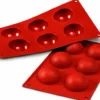 Moule professionnel en silicone Silikomart Silicon Flex 300x175mm 6 demi-sphères 6cm