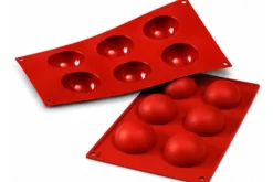 Moule professionnel en silicone Silikomart Silicon Flex 300x175mm 6 demi-sphères 6cm