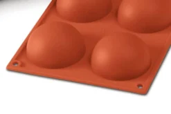 Moule professionnel en silicone Silikomart Silicon Flex 300x175mm 6 demi-sphères 7cm