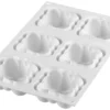 Moule pâtissier 6 mini nuages carrés Silikomart