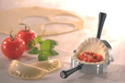Moule à raviolis articulé Gefu Ravenna rond en acier inoxydable