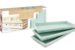 3 Moules Scrapcooking Layer Cake en silicone 25x10cm