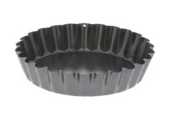 Moule à tartelette De Buyer cannelé fond fixe
