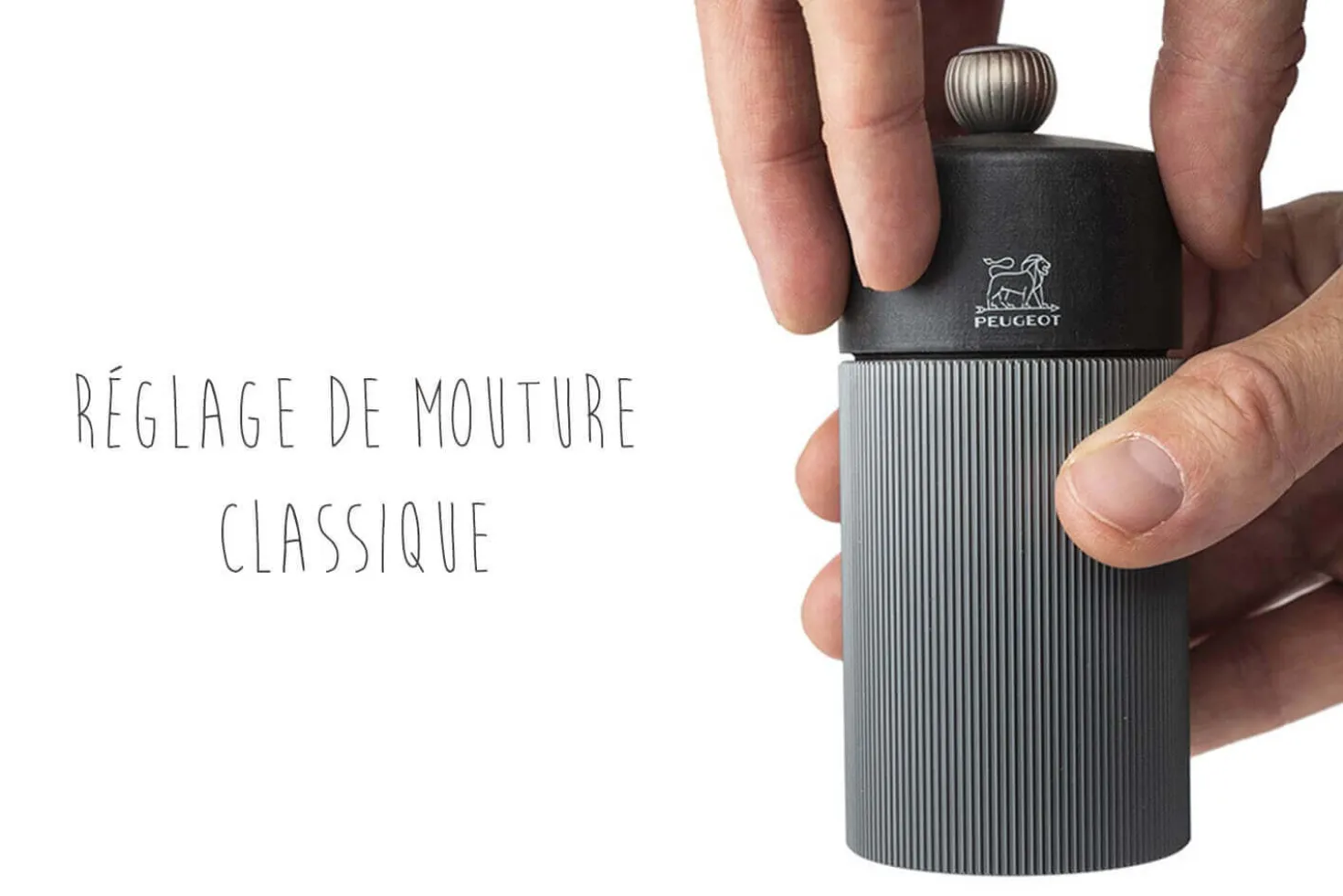 Moulin à épices manuel Peugeot Line Carbone 12cm