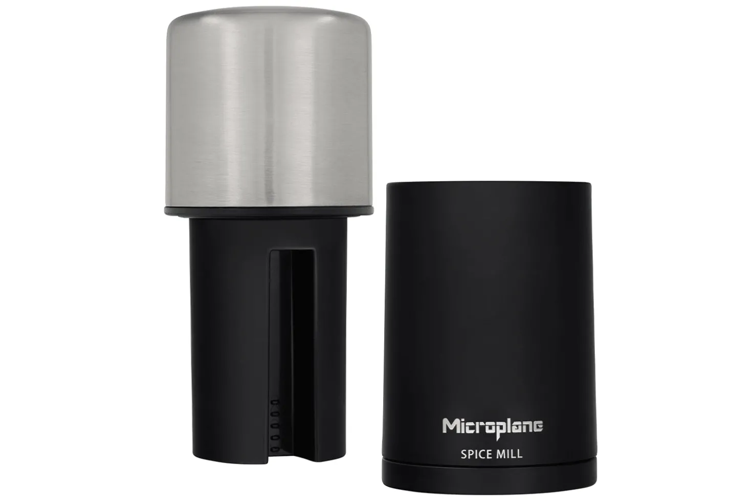 Moulin à épices Microplane 2 en 1 - Râper et stocker