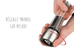 Moulin à poivre manuel Peugeot Daman U Select en acrylique et inox