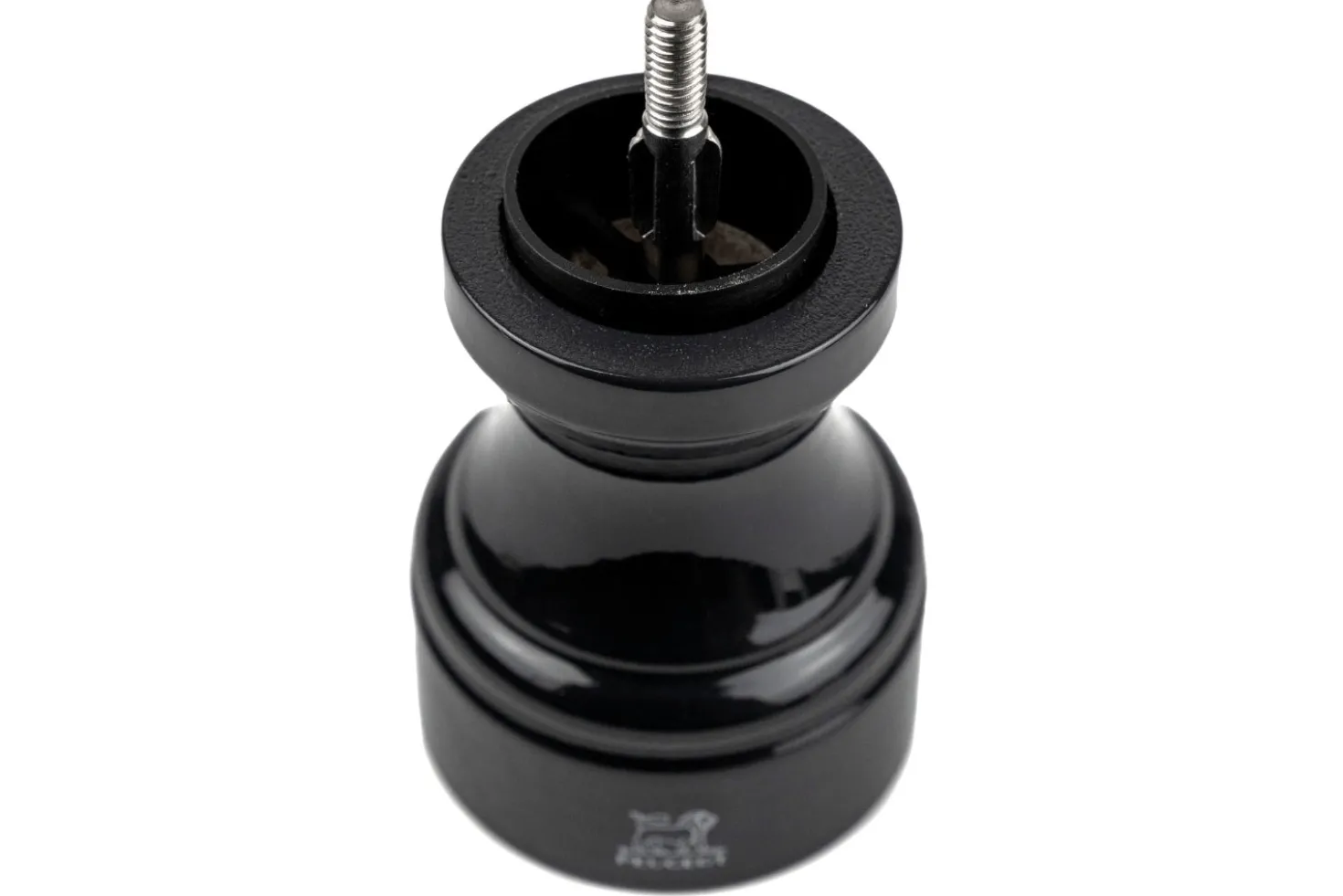 Moulin à poivre manuel Peugeot Bistro en bois de hêtre laqué noir 10cm