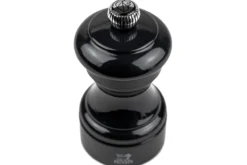 Moulin à poivre manuel Peugeot Bistro en bois de hêtre laqué noir 10cm