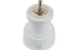 Moulin à sel sec manuel Peugeot Bistro en bois de hêtre laqué gris perle 10cm