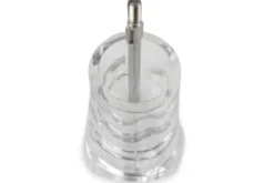 Moulin à sel sec manuel Peugeot Ouessant en inox et acrylique 14cm