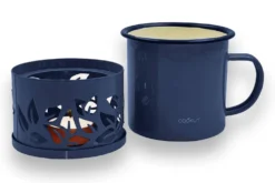 Mug à thé Cookut Sixtea chauffé à la bougie bleu
