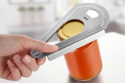 Ouvre boite décapsuleur multifonctions 4 en 1 Gefu Pratico tout inox