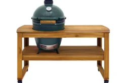 Pack Big Green Egg Large barbecue + table eucalyptus + convEGGtor + berceau de table + 4 roulettes