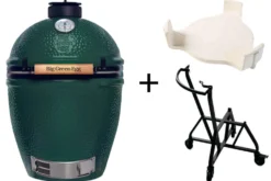 Pack Big Green Egg Large barbecue + convEGGtor + chariot à roulettes