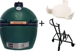 Pack Big Green Egg XLarge barbecue + convEGGtor + chariot à roulettes