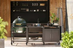 Pack Big Green Egg XLarge barbecue + convEGGtor + table modulaire + 4 roulettes