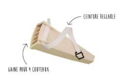 Pack Fischer spécial boucher 1 gaine couteaux 4 places + 1 ceinture pour gaine