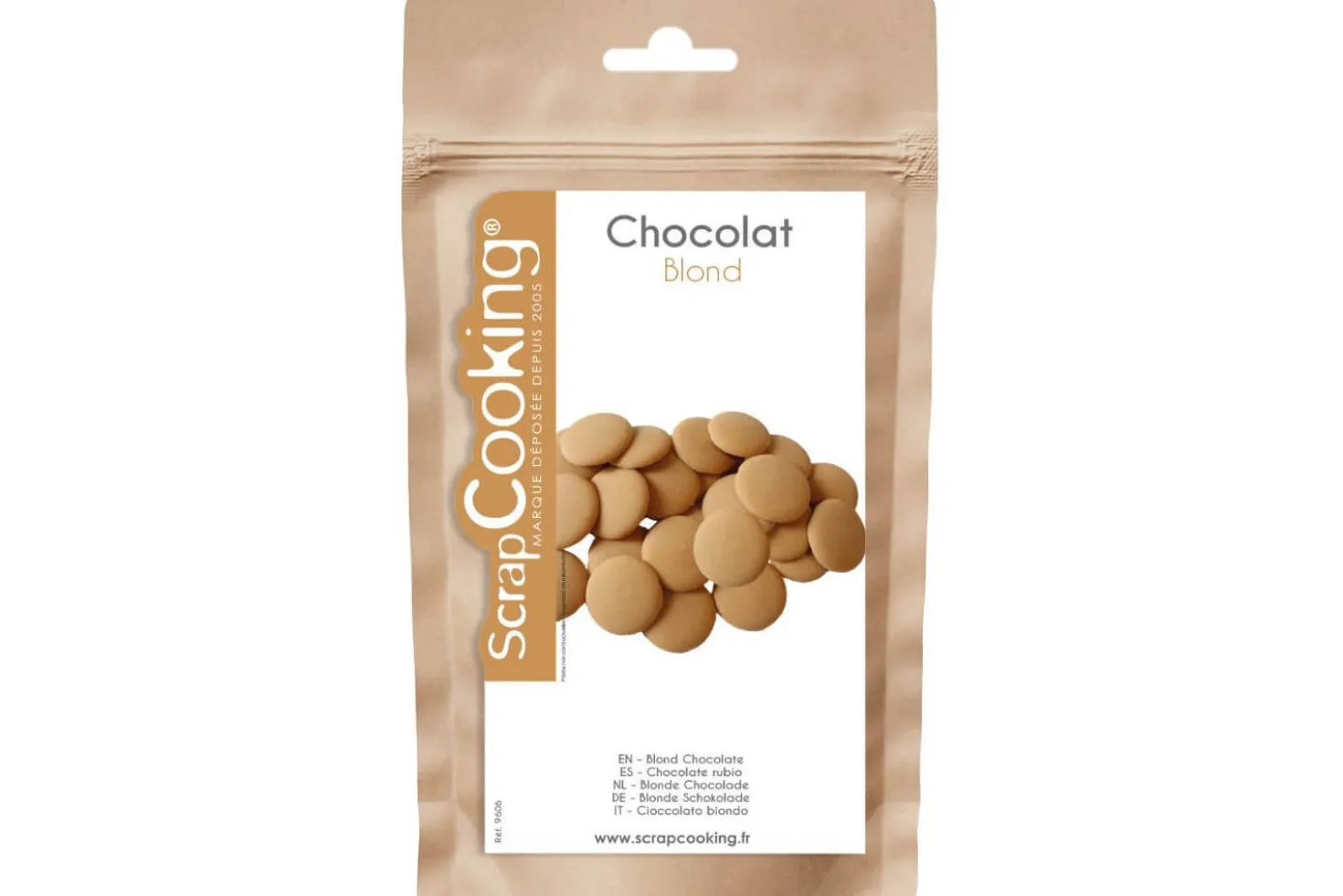Palets de chocolat blond Scrapcooking de couverture 190g
