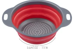 Passoire pliable Westmark ø22cm rouge et grise